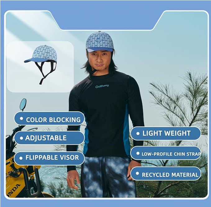 Vintage American-Style Sports Sunscreen Baseball Cap,Outdoor Camping Sunshade Waterproof and Non-Slip Surfing Hat Water Sport