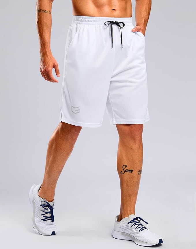 G Gradual Men's Athletic Workout Shorts with Pockets 5"/7"/9" Lightweight Quick Dry Gym Basketball Running Shorts for Men