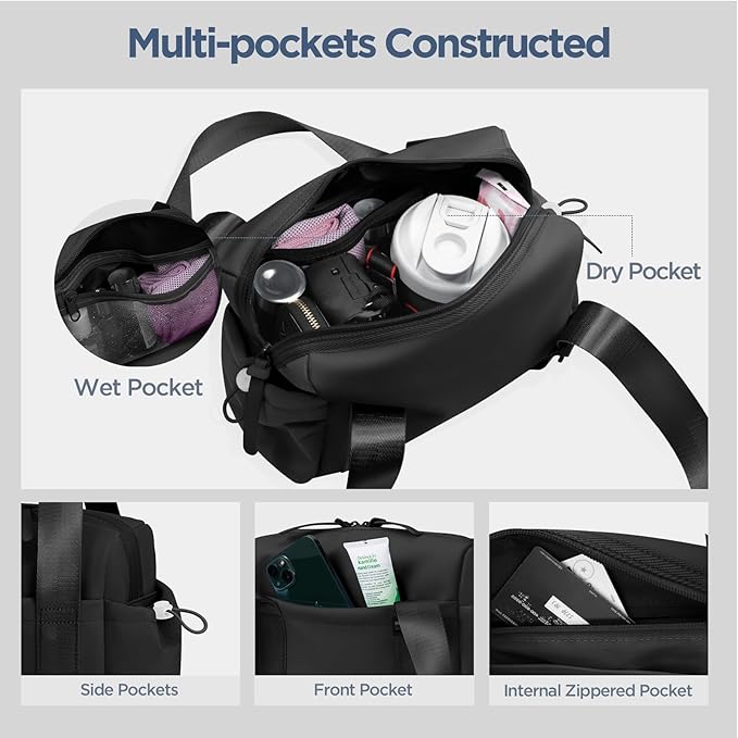 Mini Gym Bag for Women Girls Small Gym Tote Bag with Wet Compartment Waterproof Travel Duffle Bag Cute Workout Sport Bag