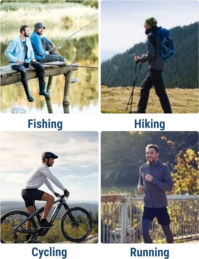 COOFANDY Men Full Zip UPF 50 Sun Protection Hoodie Jacket Long Sleeve Lightweight Breathable UV Shirts with Pockets