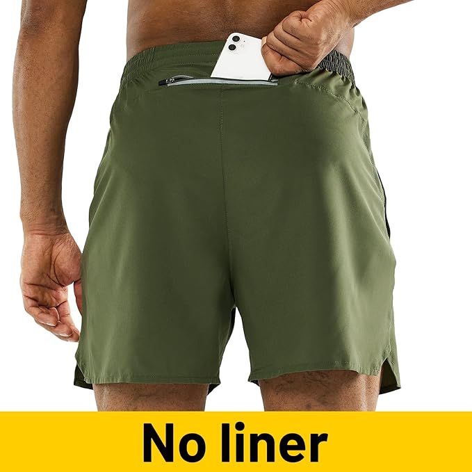 MIER Men's Workout Running Shorts Quick Dry Active 5 Inches Shorts with Pockets, Lightweight, Breathable