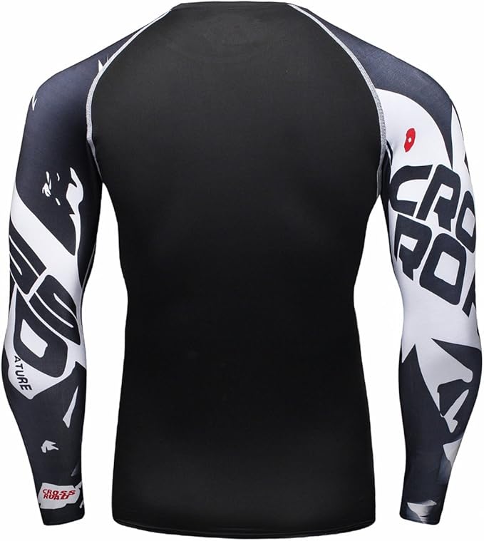 Men's Soft Slim Long Sleeve Dry-Fit Compression Gym Trainning Shirt