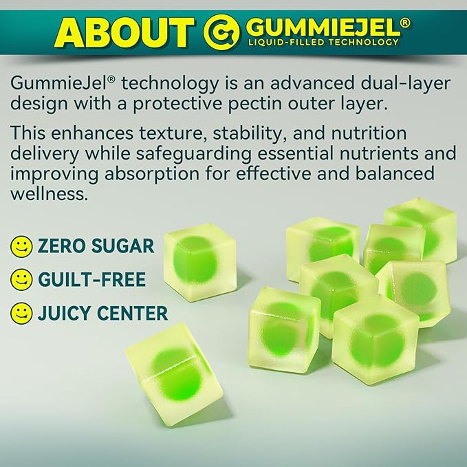 Algae Omega 3 Gummies 1000mg, Plant Based DHA 460mg & EPA 230mg, Omega 3 Fish Oil Alternative for Adults, Plus MethylFolate, Vitamin B12, Phosphatidylserine, No Fishy Taste, Vegan, Sugar Free, 60 Cts