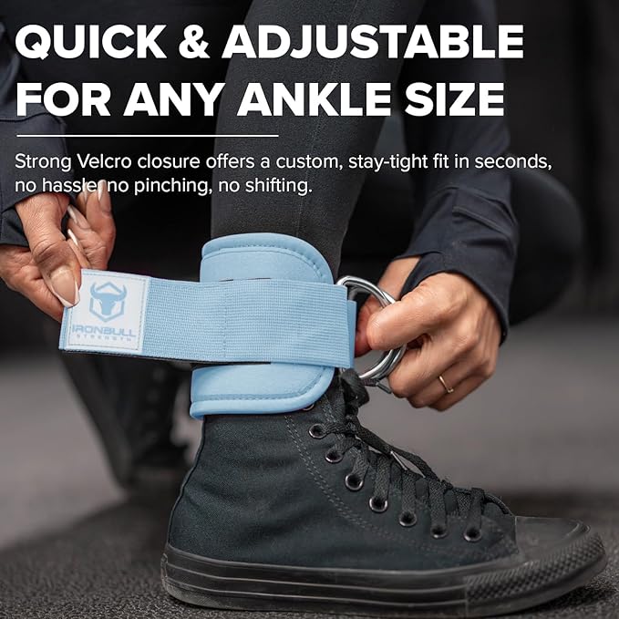 Women's Ankle Strap for Cable Machines & Resistance Bands: Gym & Home Workout Cuff Attachment for Leg Extensions, Kickbacks, Hip Abductors - Booty Exercises