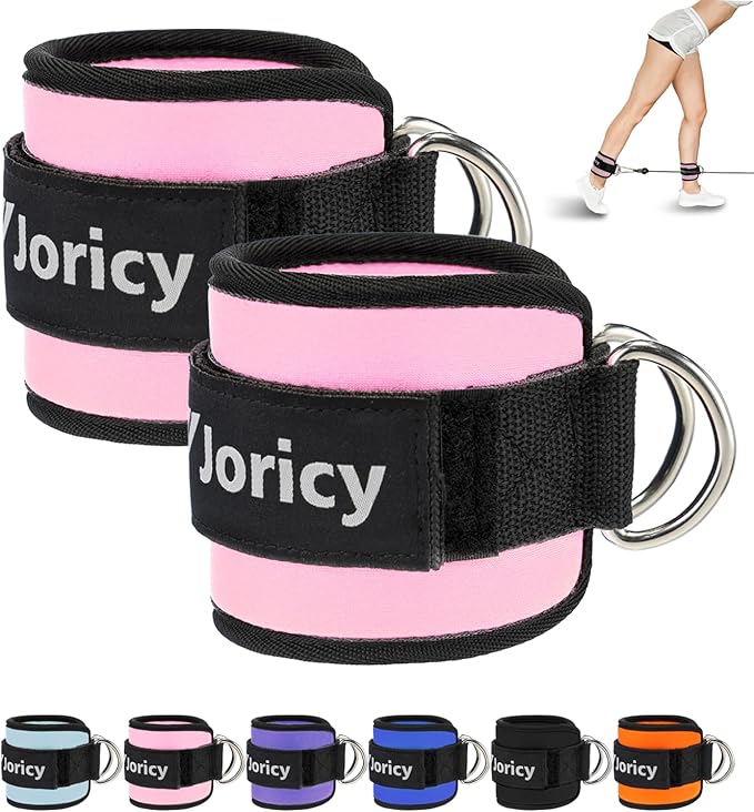 Ankle Strap for Cable Exercise Machines, Work Out Cuff Attachment Ankle Resistance Bands, Cable Kick Back Straps for Gym, Glute Workouts, Kickbacks, Leg Extensions, Hip Abductors, Booty Workouts