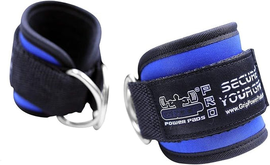 Ankle Straps for Cable Machines Double D-Ring Gym Adjustable Neoprene Premium Cuffs to Enhance Legs Abs & Glutes Kickbacks Workouts Leg Curls Extensions Booty Hip Abductors Exercise for Men & Women