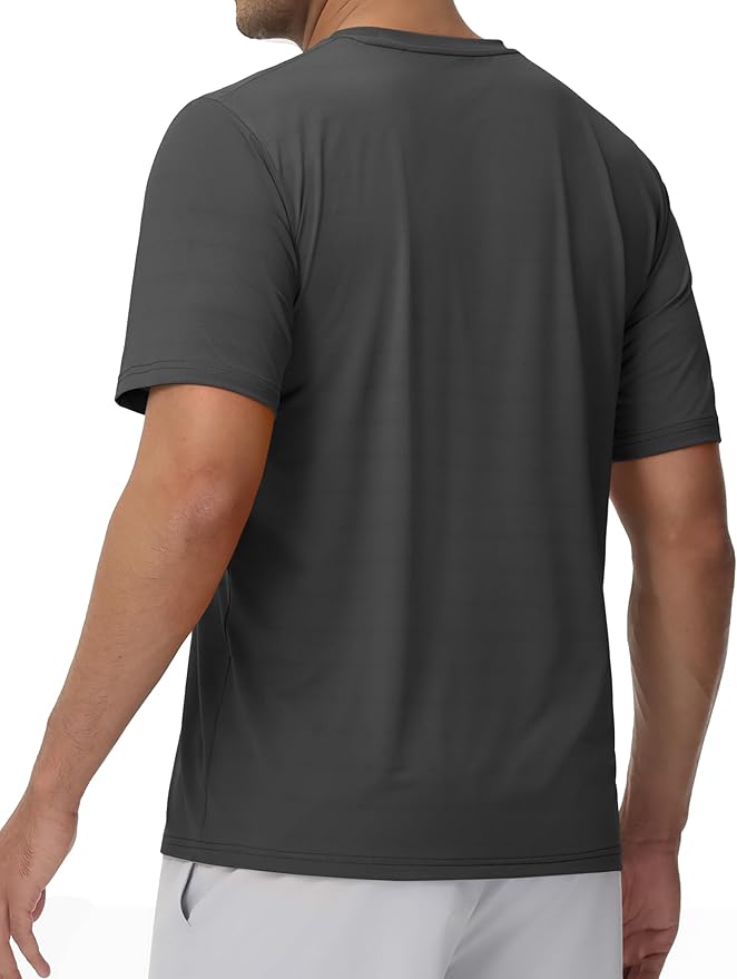 TACVASEN Men's Lightweight Athletic T-Shirts Quick Dry Workout Gym Tops Short Sleeve Running Tee Shirt Performance Activewear