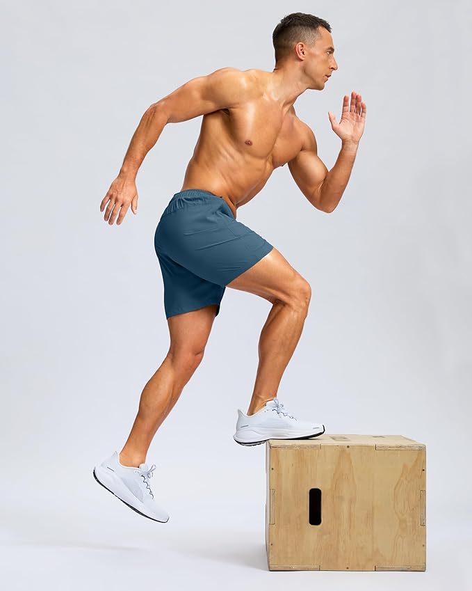 G Gradual Men's Athletic Running Shorts with Zipper Pockets Quick Dry 7"/ 5"/ 9" Workout Gym Shorts for Basketball Hiking