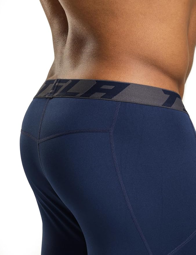 TSLA Men's Thermal Compression Pants, Athletic Sports Leggings & Running Tights, Wintergear Base Layer Bottoms