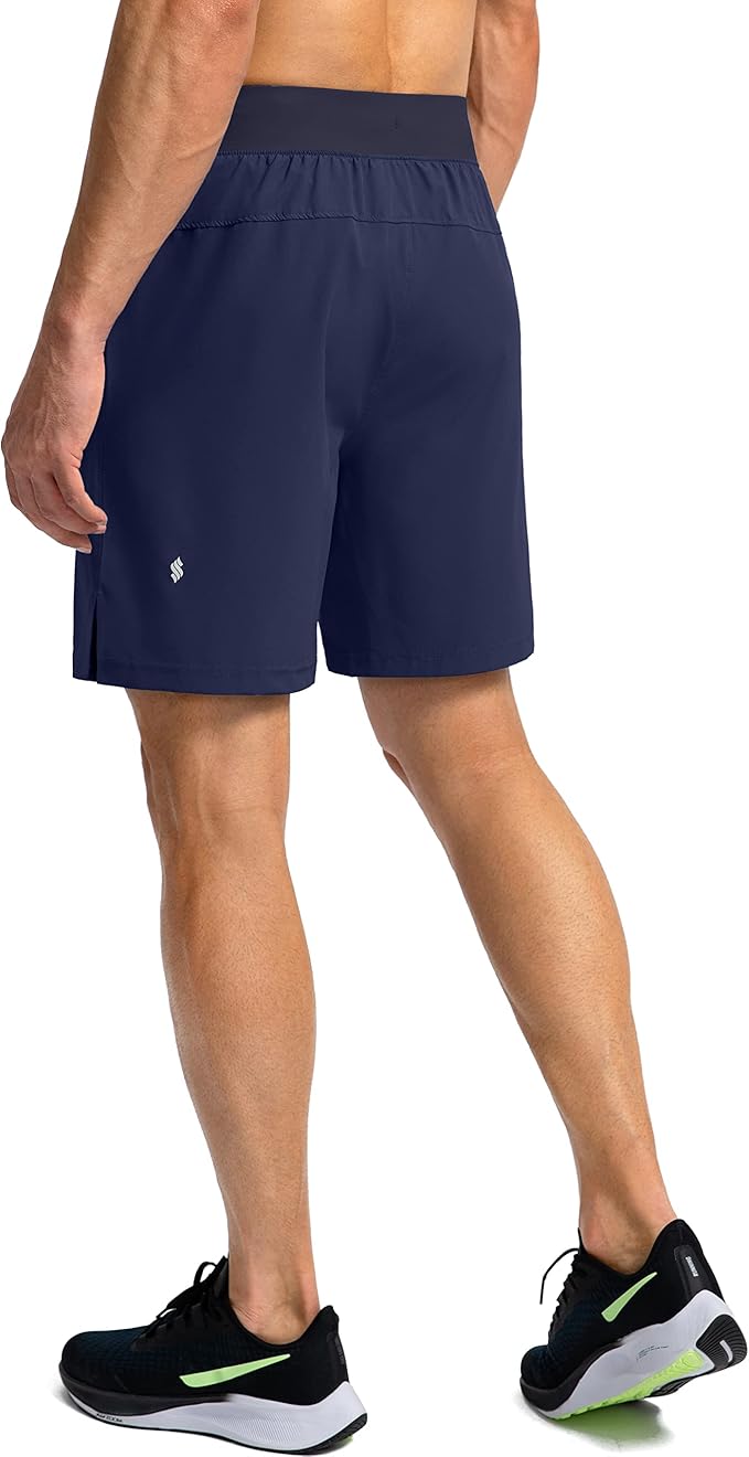 Men's Running Shorts with Zipper Pockets 9 Inch/ 7 Inch / 5 Inch Lightweight Quick Dry Gym Workout Athletic Shorts for Men