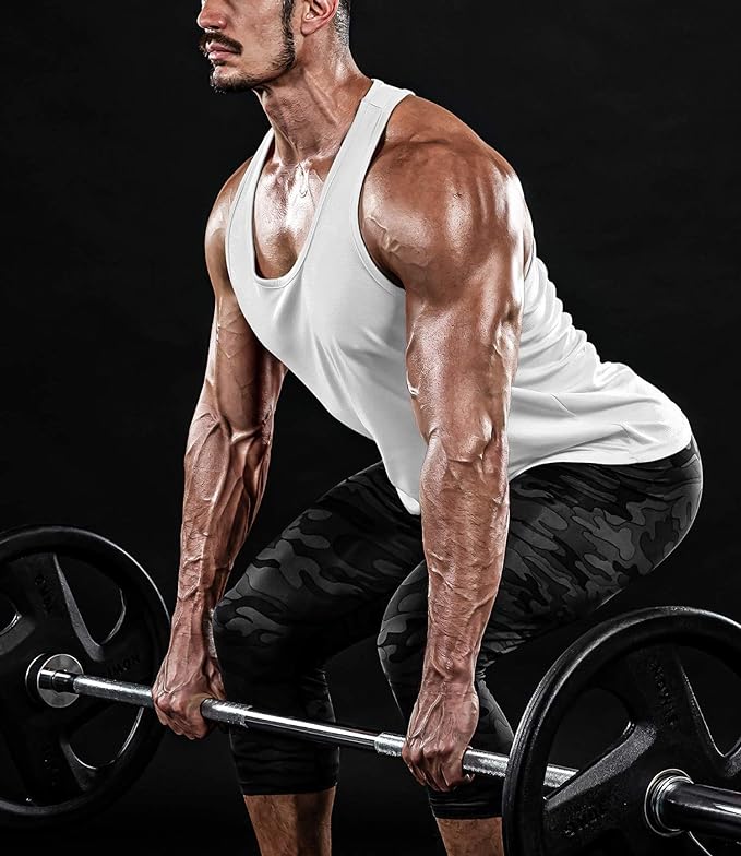 Boyzn Men's 1, 3 or 5 Pack Y-Back Workout Tank Tops, Athletic Muscle Gym Tank Tops, Fitness Bodybuilding Sleeveless T-Shirts