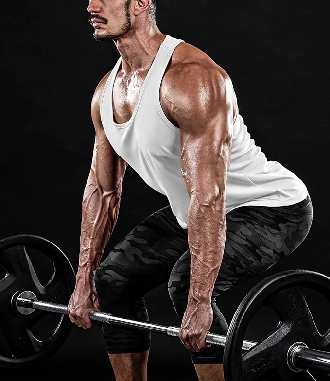 Boyzn Men's 1, 3 or 5 Pack Y-Back Workout Tank Tops, Athletic Muscle Gym Tank Tops, Fitness Bodybuilding Sleeveless T-Shirts