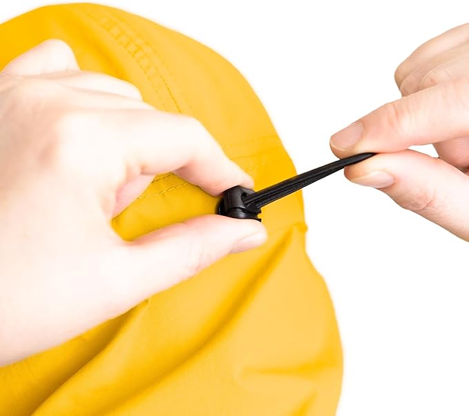 Tillak Chamisa Sun Hat, Lightweight Nylon 5 Panel Cap with Hide-able Neck Shade and Spring Cord