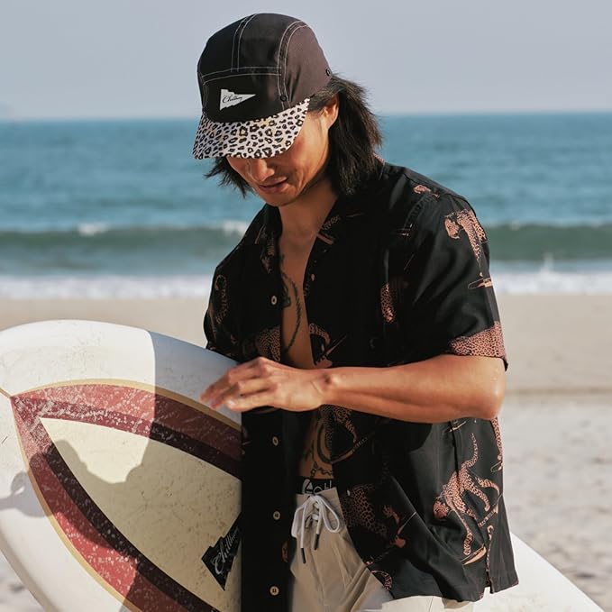 Vintage American-Style Sports Sunscreen Baseball Cap,Outdoor Camping Sunshade Waterproof and Non-Slip Surfing Hat Water Sport