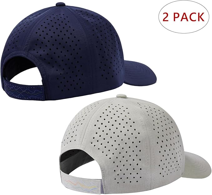 UPF 50+ Performance Water Resistant Baseball Cap Lightweight Breathable Hat Golf Running Boat Hiking for Men Women