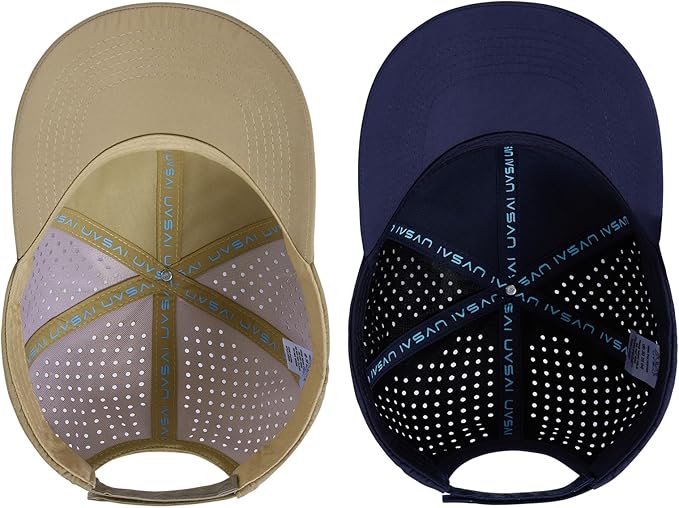 UPF 50+ Performance Water Resistant Baseball Cap Lightweight Breathable Hat Golf Running Boat Hiking for Men Women