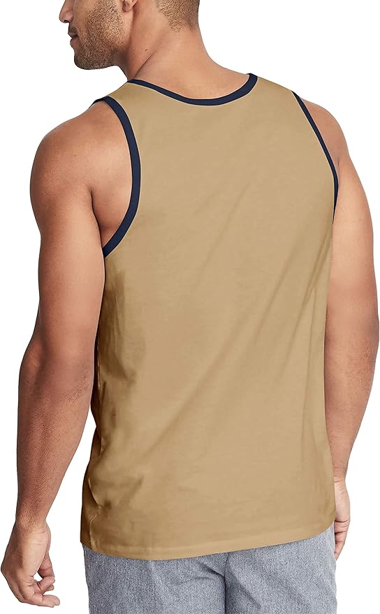 Hat and Beyond Mens Tank Top Soft Performance Boxing Gym Shirts Plain Muscle Tee