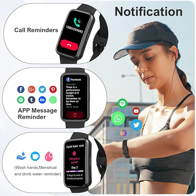 Fitness Tracker,Smart Watch with 24/7 Heart Rate Blood Oxygen Sleep Monitor,1.47" HD Touchsreen with Step & Calorie Counter 100+ Sport Modes Health Activity Trackers for Men and Women (Black)