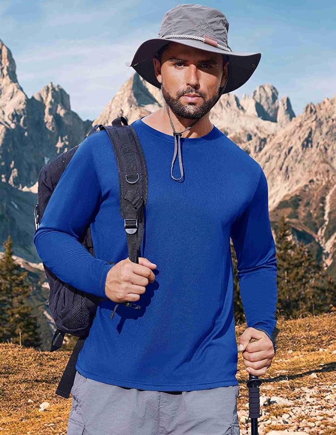 COOFANDY Long Sleeve Shirts for Men Moisture Wicking Activewear T-Shirts Workout Running Shirts