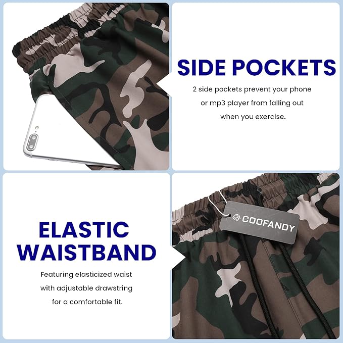 COOFANDY Men's Gym Shorts