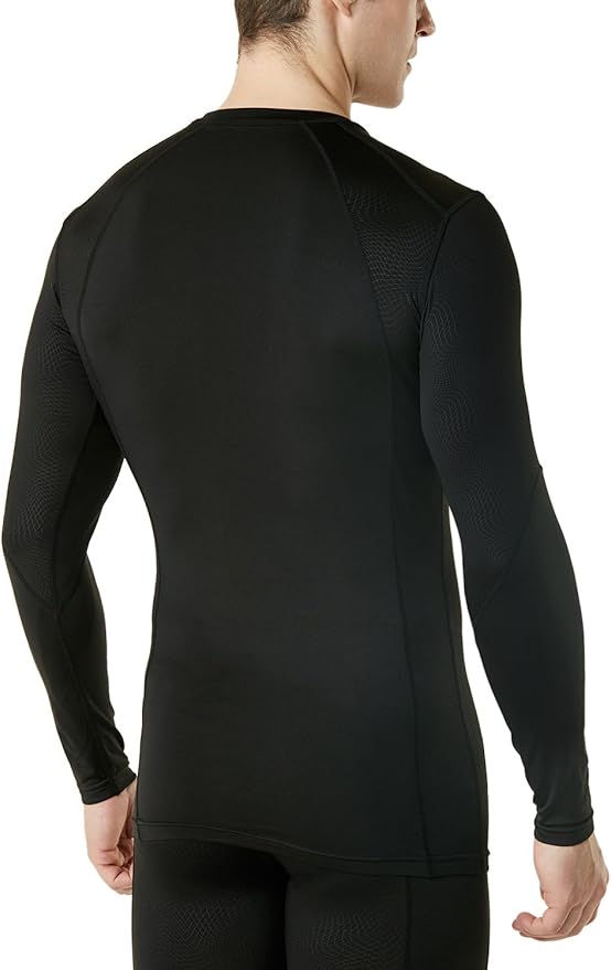 TSLA Men's Thermal Long Sleeve Compression Shirts, Athletic Base Layer Top, Winter Gear Running T-Shirt