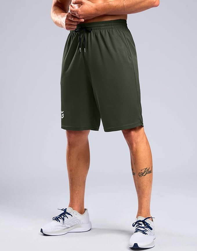 G Gradual Men's Athletic Workout Shorts with Pockets 5"/7"/9" Lightweight Quick Dry Gym Basketball Running Shorts for Men