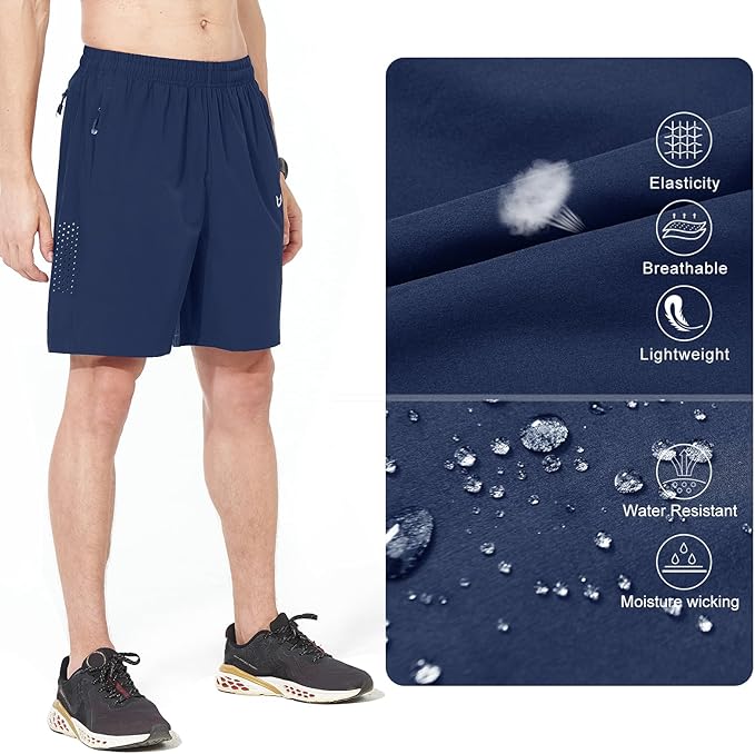 NORTHYARD Men's Athletic Running Shorts Quick Dry Workout Shorts 7"/ 5"/ 9" Lightweight Sports Gym Basketball Tennis Hiking