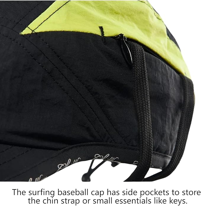 Vintage American-Style Sports Sunscreen Baseball Cap,Outdoor Camping Sunshade Waterproof and Non-Slip Surfing Hat Water Sport