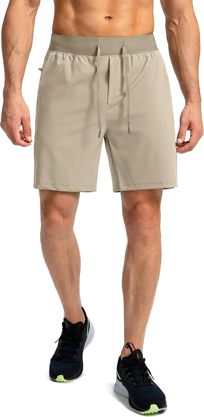 Men's Running Shorts with Zipper Pockets 9 Inch/ 7 Inch / 5 Inch Lightweight Quick Dry Gym Workout Athletic Shorts for Men