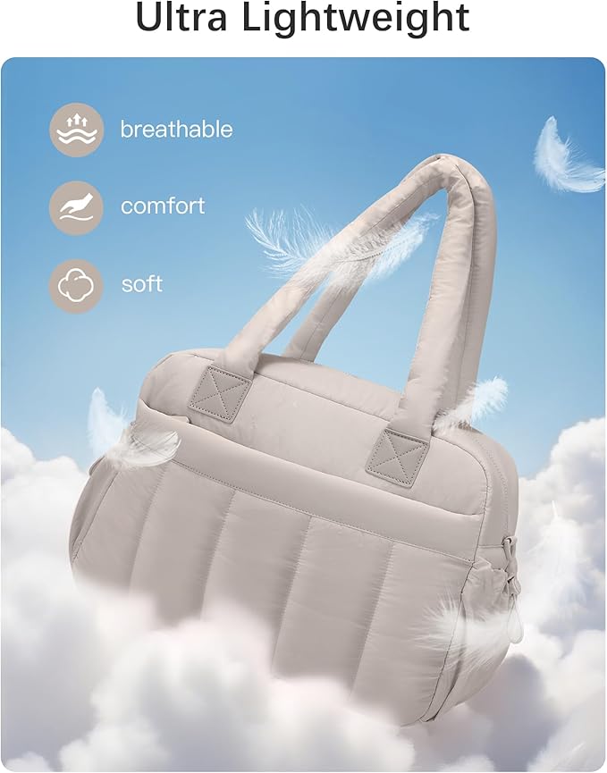 oscaurt Gym Bag for Women Lightweight Duffle Bag for Travel with Toiletry Pouch Water Resistant Carry On Weekender Overnight Duffel