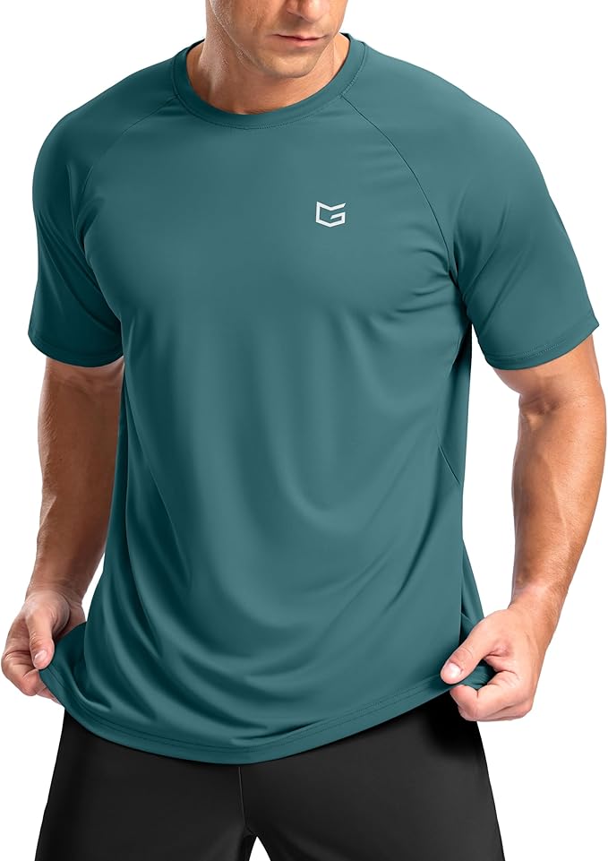 G Gradual Men's Workout Athletic T-Shirts Moisture Wicking Cooling Running Shirts Short Sleeve Performance Tee for Gym Tennis