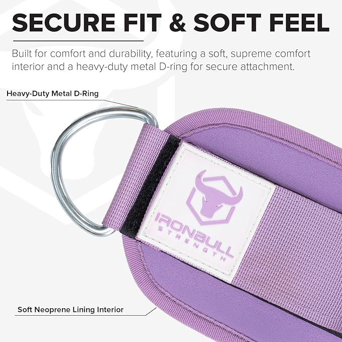 Women's Ankle Strap for Cable Machines & Resistance Bands: Gym & Home Workout Cuff Attachment for Leg Extensions, Kickbacks, Hip Abductors - Booty Exercises