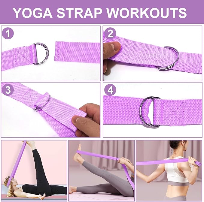Pilates Ring Set with Resistance Bands– Anti-Slip Magic Circle Pilates Ring for Home Workouts, Full-Body Toning, Strength Training for Women 14PCS