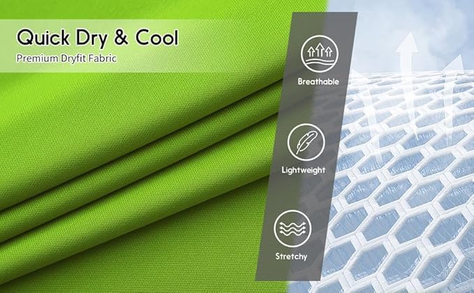 Men's Long Sleeve Moisture Wicking Athletic Shirts, Dry Fit Long Sleeve UV Protection Shirts Men for Workout, Running, Hiking