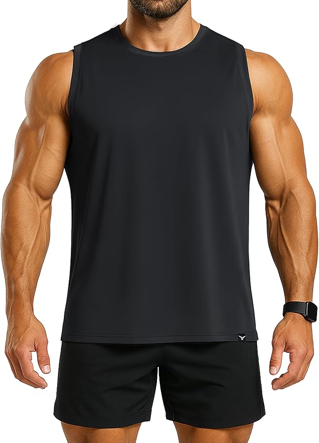 Men's Athletic Tank Tops Sleeveless Muscle Shirts Workout Running Bodybuilding Gym Tanks