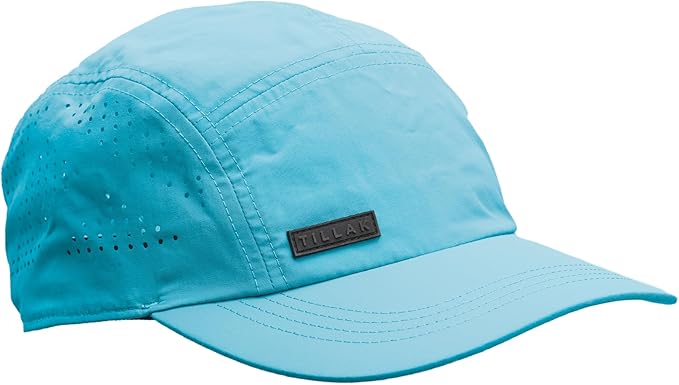 Tillak Vista Hat, Lightweight Nylon 5 Panel Cap with Snap Closure and Laser-Cut Ventilation