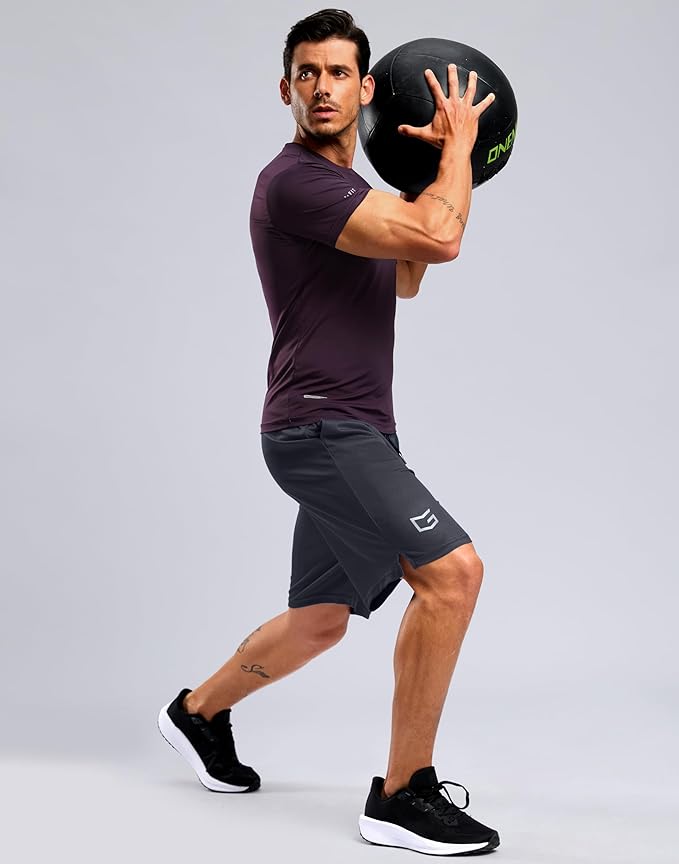 G Gradual Men's Athletic Workout Shorts with Pockets 5"/7"/9" Lightweight Quick Dry Gym Basketball Running Shorts for Men