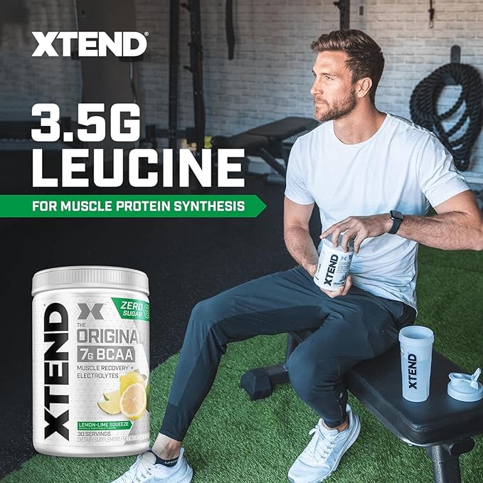 Xtend XTEND Original BCAA Powder 7g BCAA and 2.5g L-Glutamine, Sugar Free Post Workout Muscle Recovery Drink with Amino Acids for Men & Women, 30 Servings