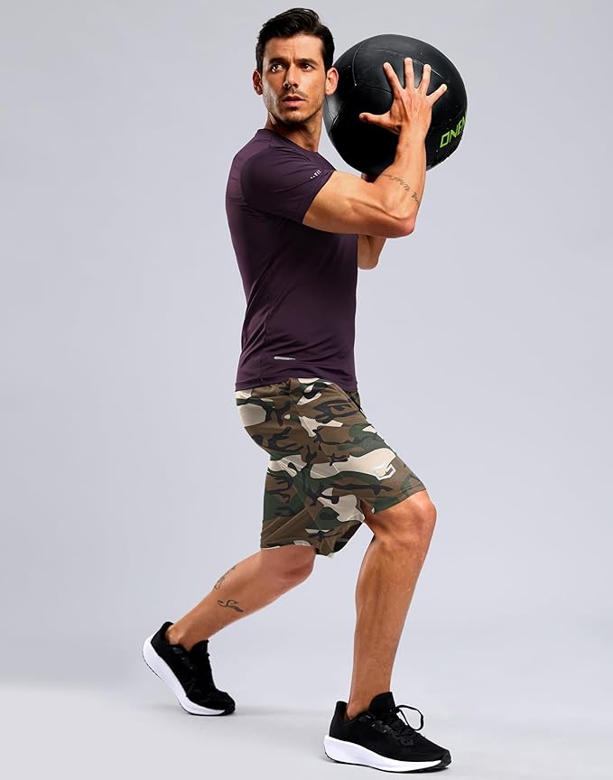 G Gradual Men's Athletic Workout Shorts with Pockets 5"/7"/9" Lightweight Quick Dry Gym Basketball Running Shorts for Men