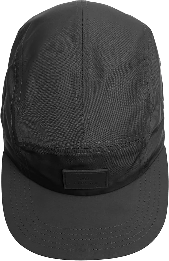 Tillak Wallowa Kodra Hat, Lightweight Oxford Nylon 5 Panel Cap with Snap Closure
