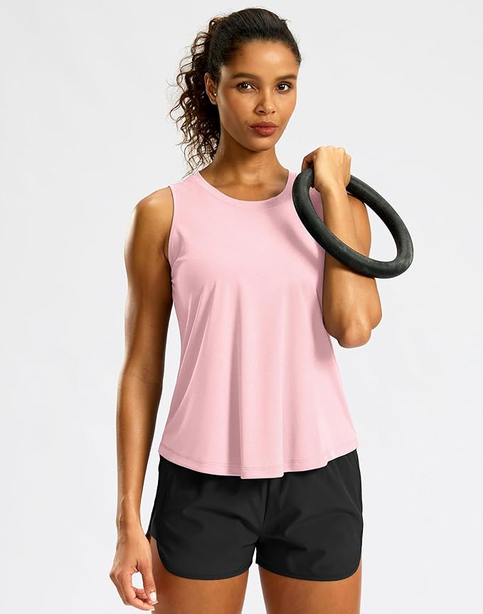 G Gradual Workout Tank Top for Women Sleeveless Athletic Yoga Tops High Neck Quick Dry Running Tennis Sports Shirts for Women