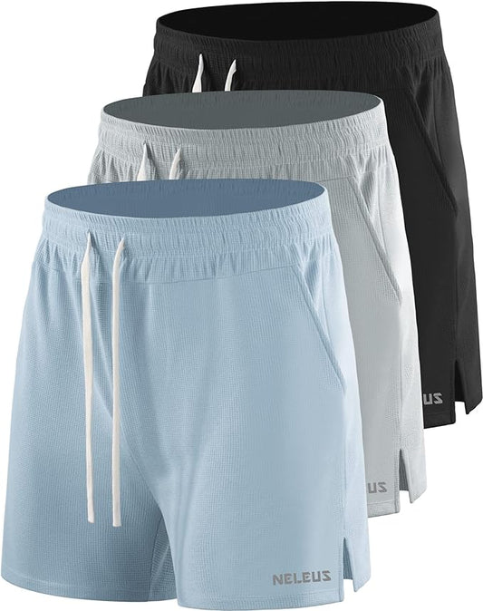 NELEUS Men's 7 inch Running Shorts Athletic Gym Workout Shorts with Pockets