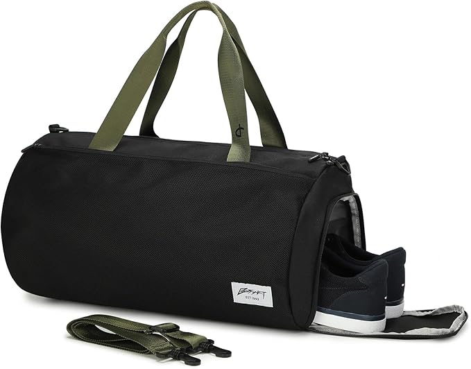 BE SMART Waterproof Mens Gym Bag with Shoe Compartment, Duffle Bags with Wet Pocket for Men, Lightweight Large Sport Duffel Option for Overnight Weekender, Fitness, Swim, Boxing,Travel