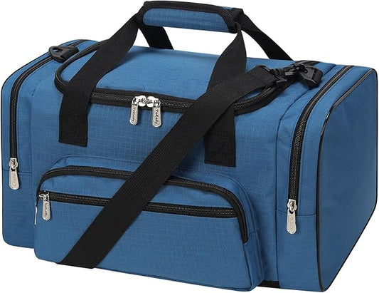 Small Gym Duffle Bag - 17 inch Carry On Weekender Bag for Travel Sport (17x10x9 in) - Royal Blue
