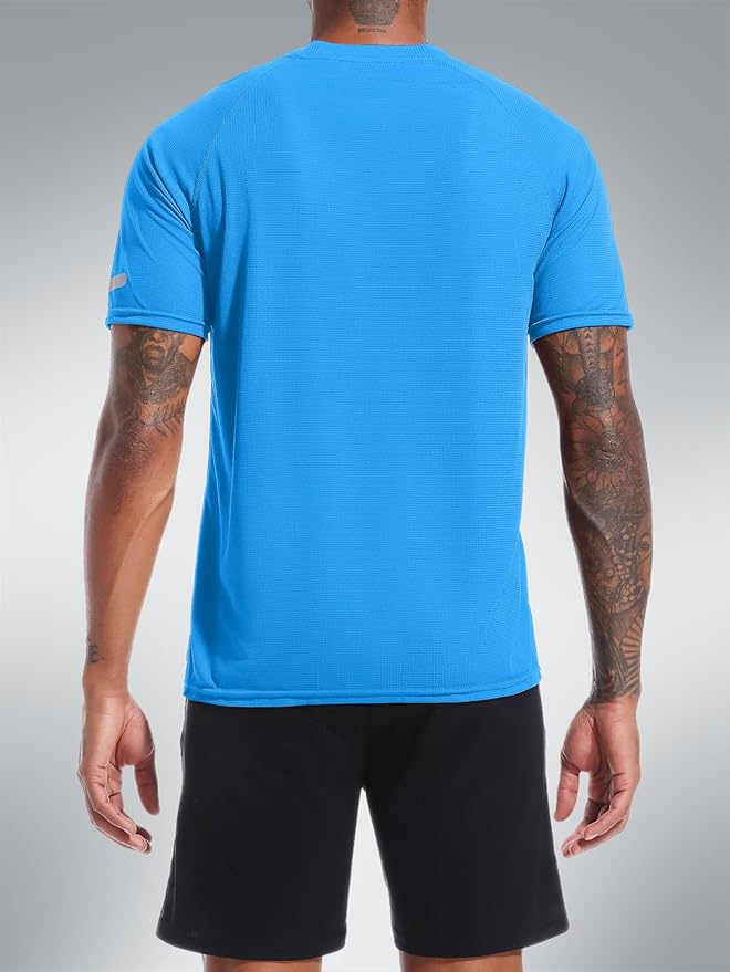 Holure Men's Mesh Quick-Dry Short Sleeve Workout T-Shirt