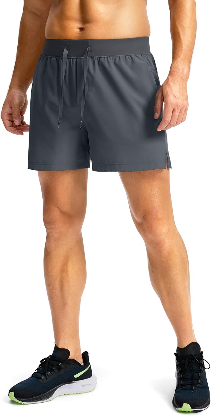 Men's Running Shorts with Zipper Pockets 9 Inch/ 7 Inch / 5 Inch Lightweight Quick Dry Gym Workout Athletic Shorts for Men