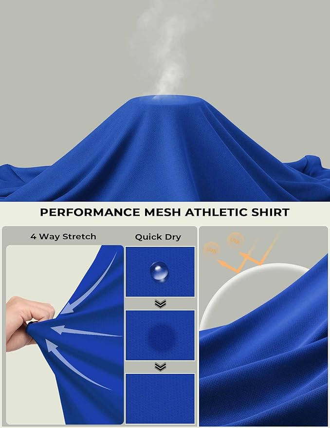 COOFANDY Long Sleeve Shirts for Men Moisture Wicking Activewear T-Shirts Workout Running Shirts