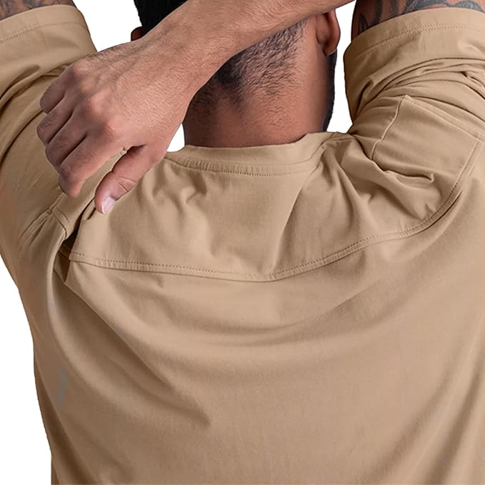 Men's Oversized Workout T-Shirts Lightweight Quick Dry Short Sleeve Tshirts Crew Neck Loose Fit Athletic Tops