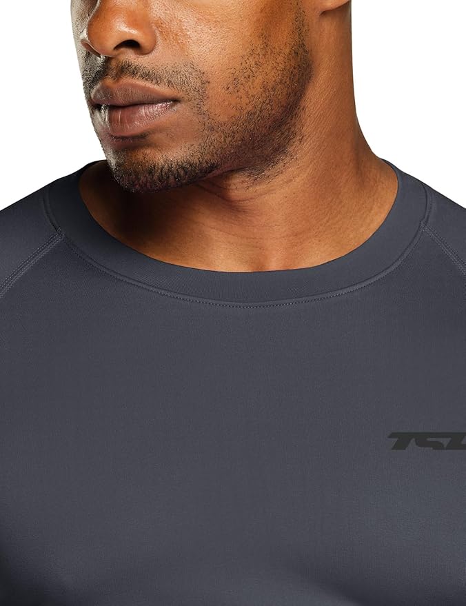 TSLA Men's Thermal Long Sleeve Compression Shirts, Athletic Base Layer Top, Winter Gear Running T-Shirt
