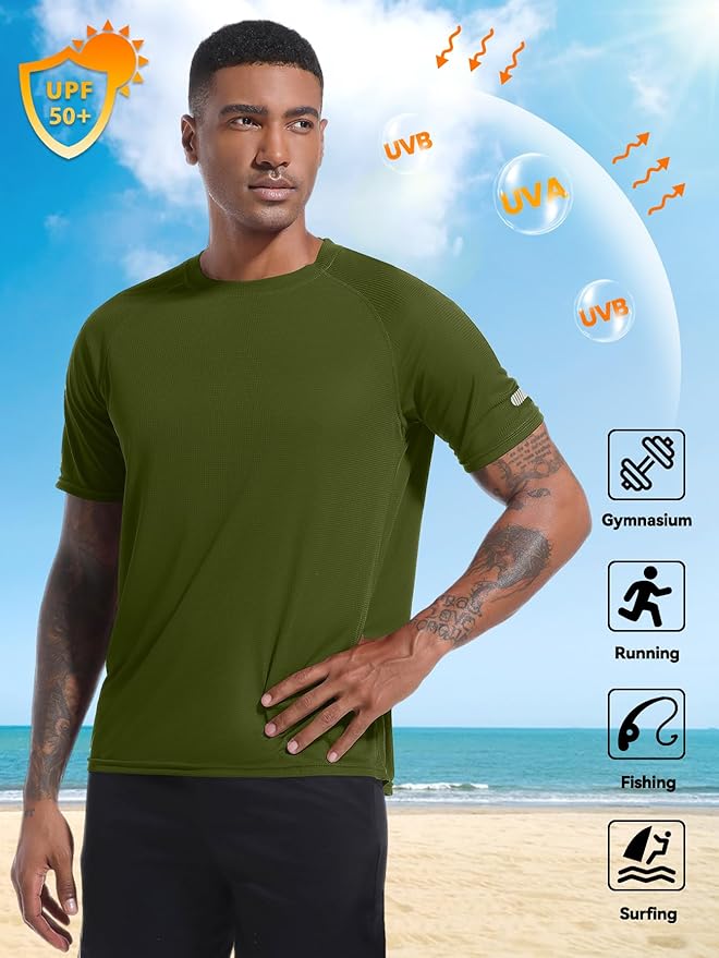 Holure Men's Mesh Quick-Dry Short Sleeve Workout T-Shirt